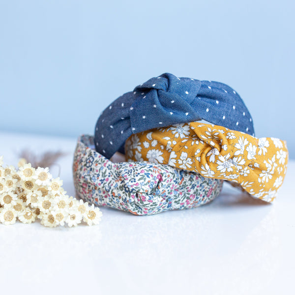 floral knotted headbands