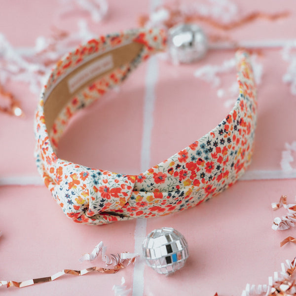 floral knotted headband 