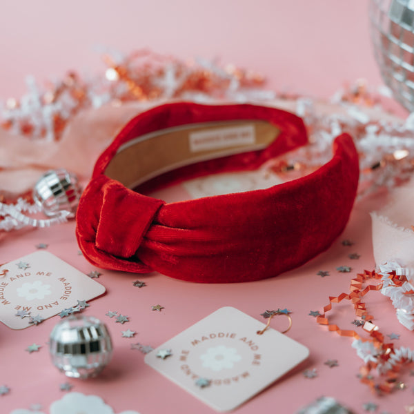 Velvet Silk Knotted Headband {Choose Your Color}