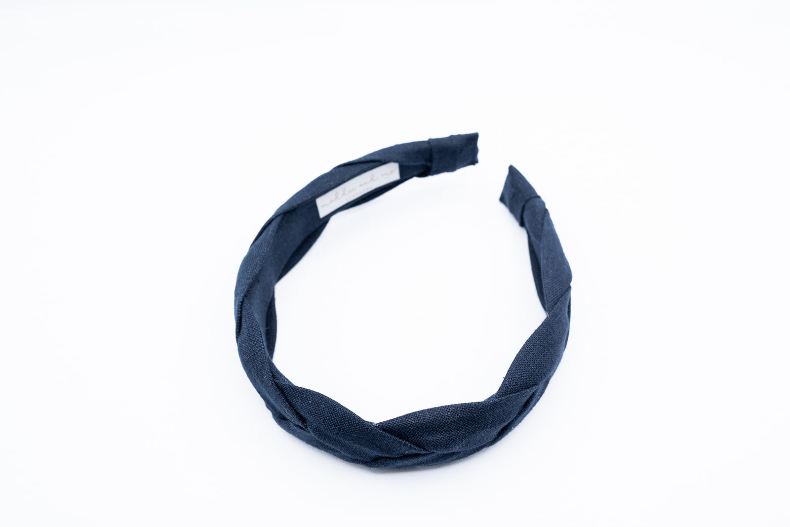 Braided European Linen Headband {Navy}