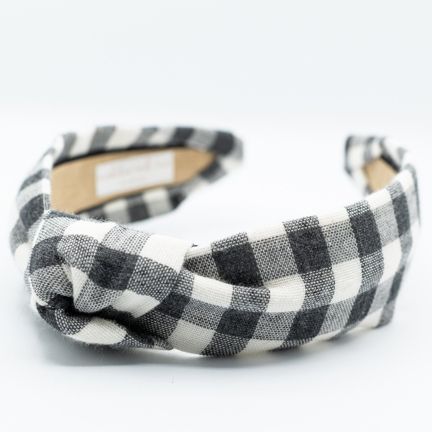 Black and white check headband
