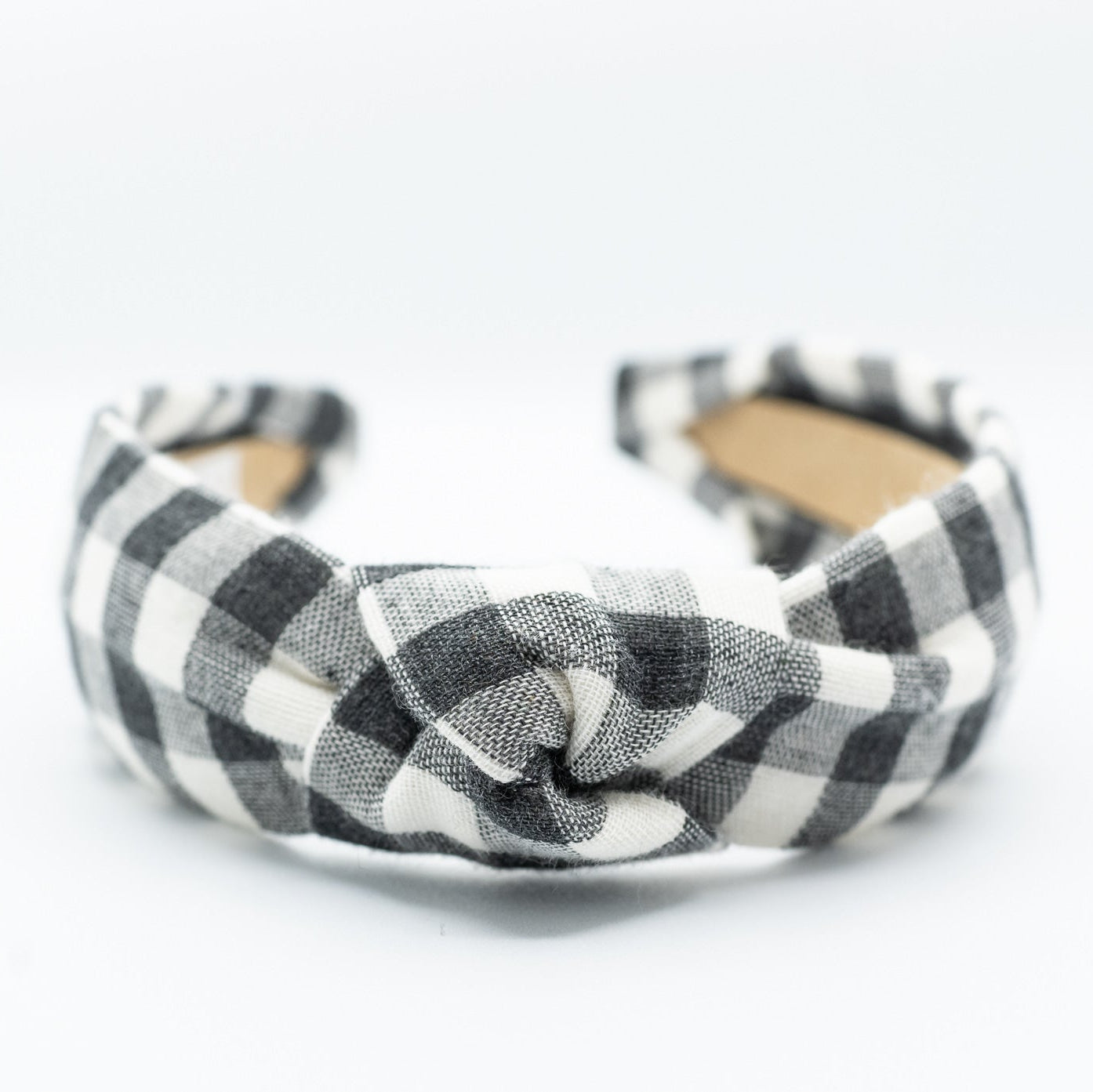 Black and white check headband