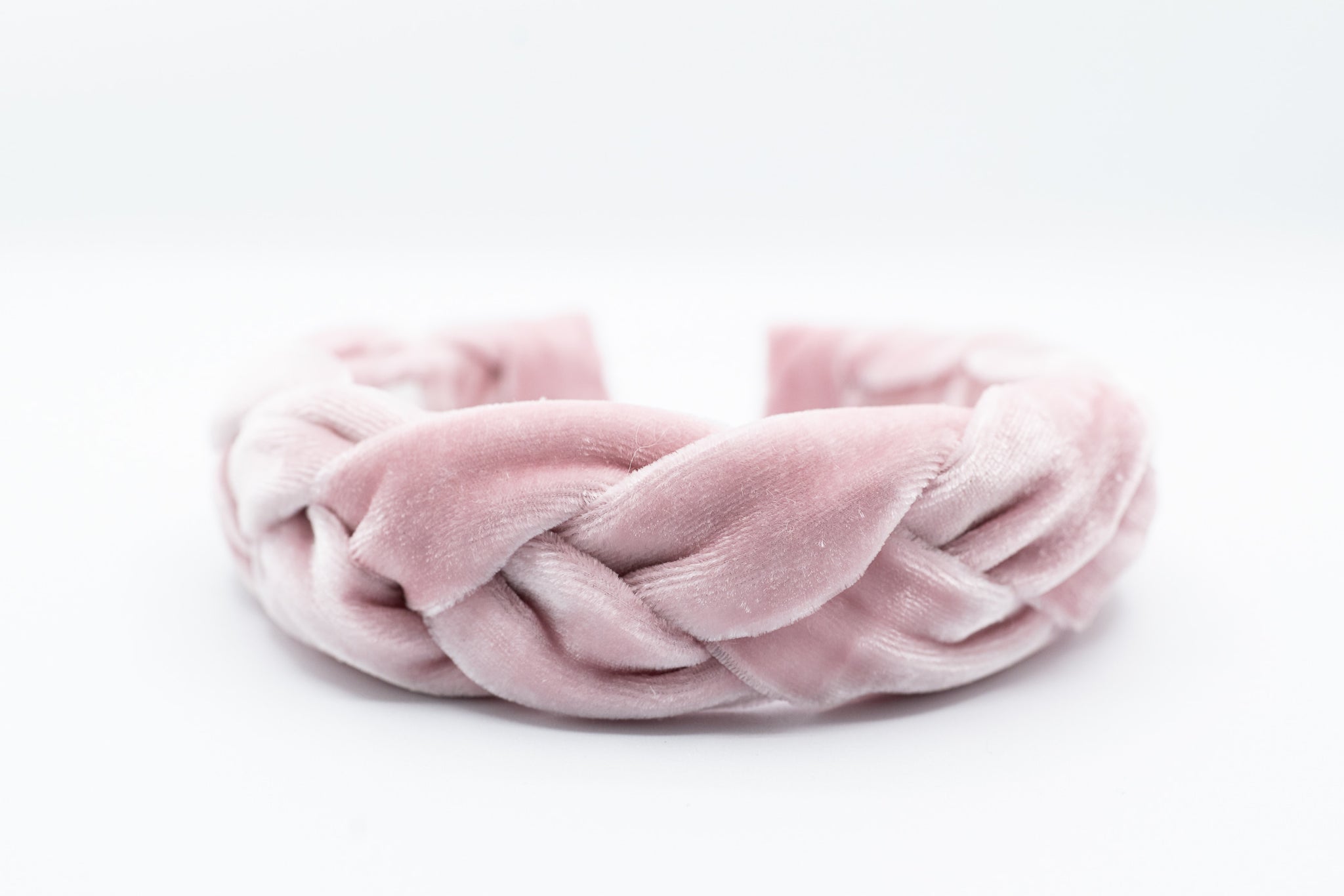 Braided Velvet {Blush Pink} Headband