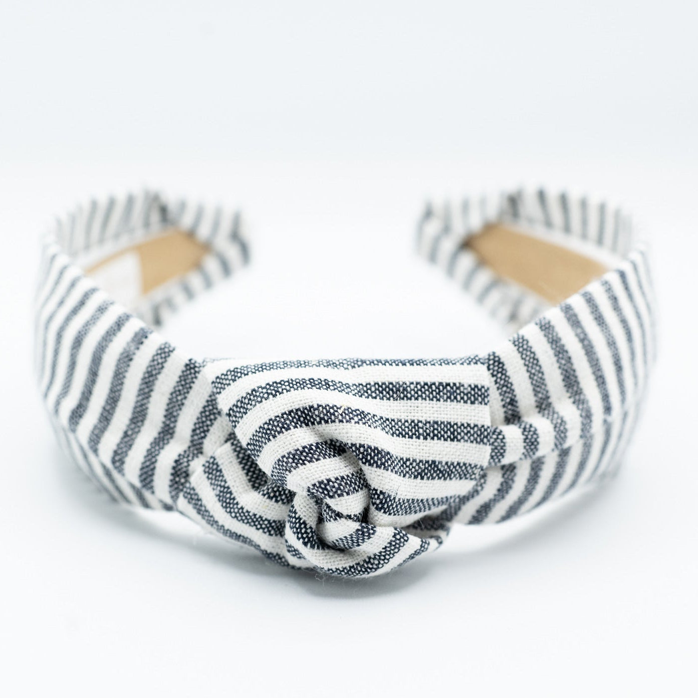 stripe knotted headband on a white background