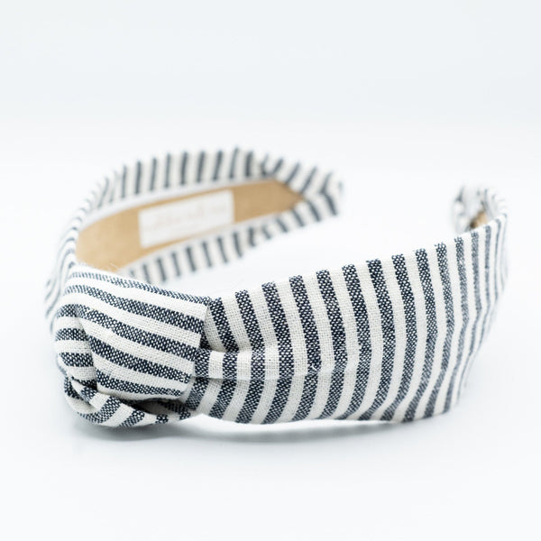stripe knotted headband on a white background